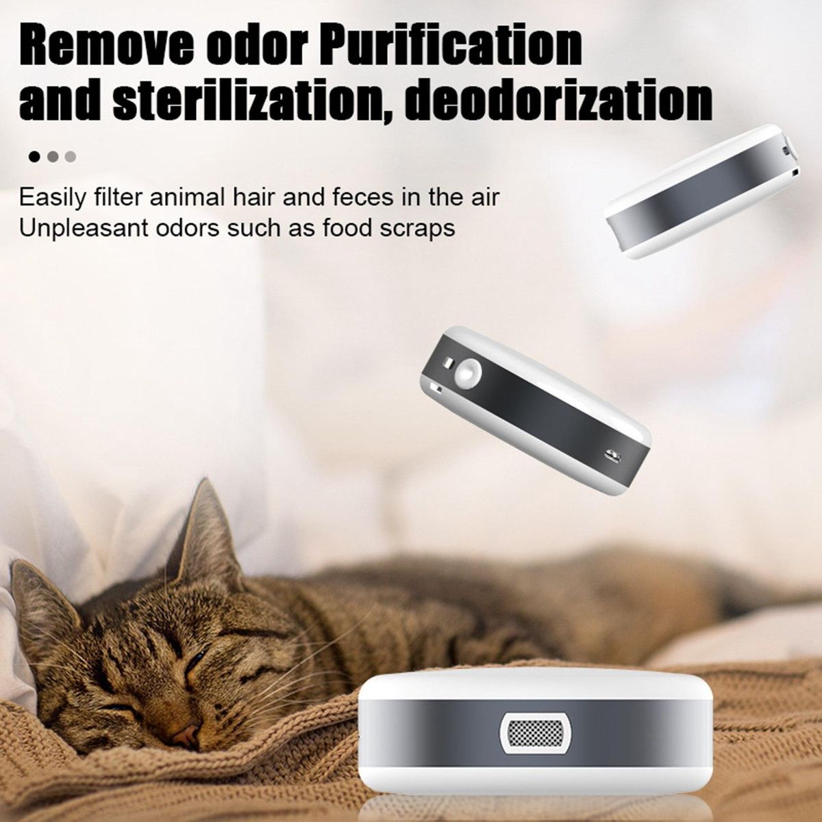 USB Portable Air Purifier Personal Mini Air Necklace Negative Ion Air Freshener No Radiation Low Noise for Home Travel