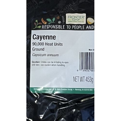 Cayenne Chili Pepper Powder 90,000 HU 453 Grams