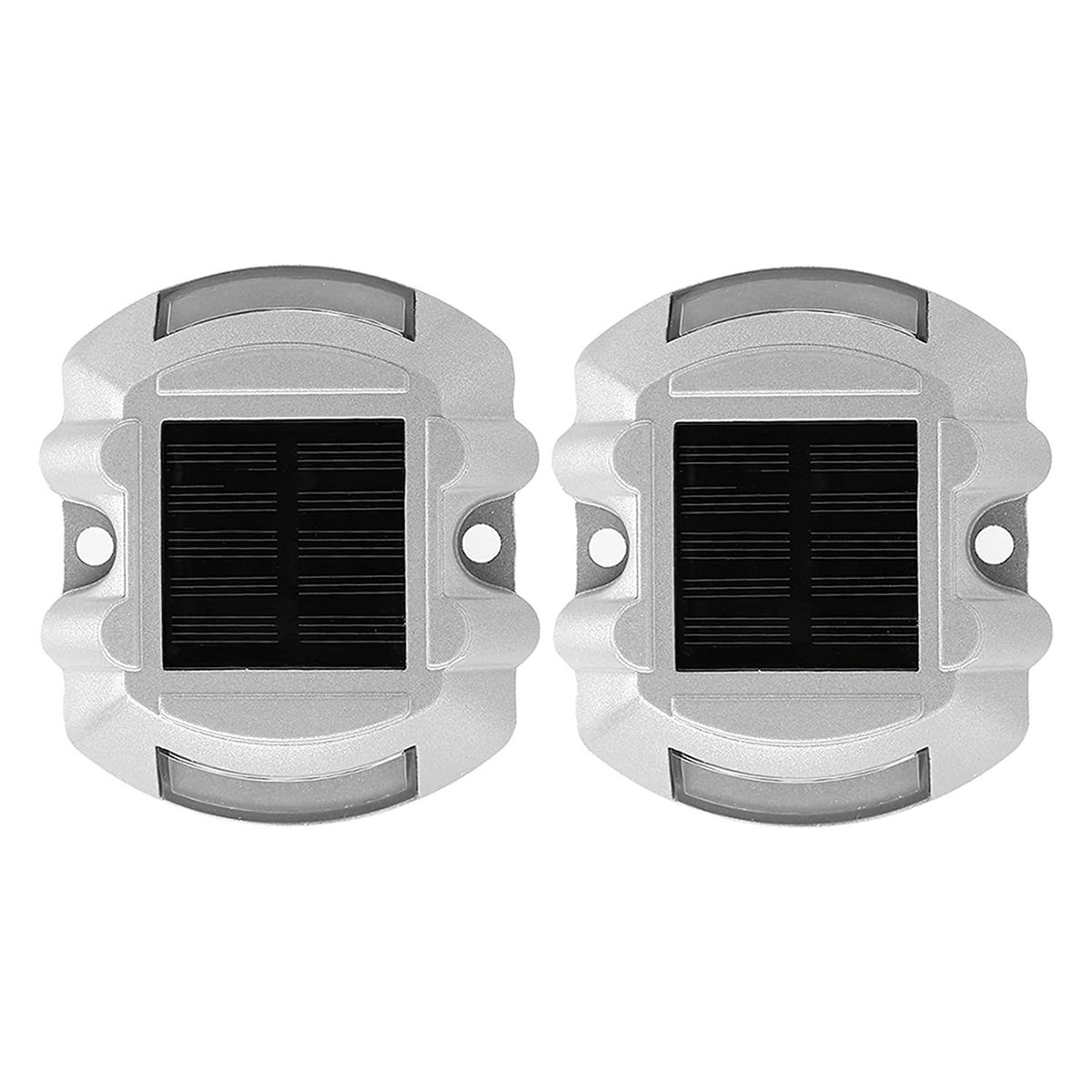 Reusable Solar Road, 2Pcs 6 LED Stud Lights Gro