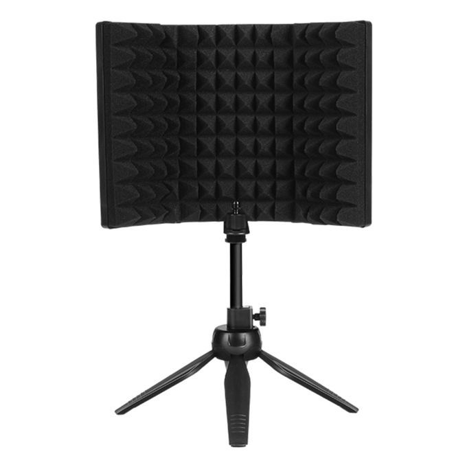 Portable Microphone Isolation Shield Studio Recording With Stand