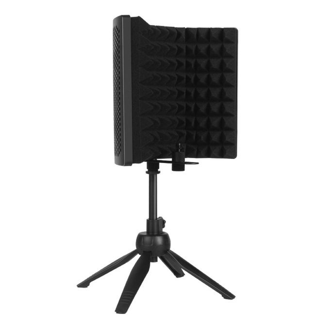 Portable Microphone Isolation Shield Studio Recording With Stand