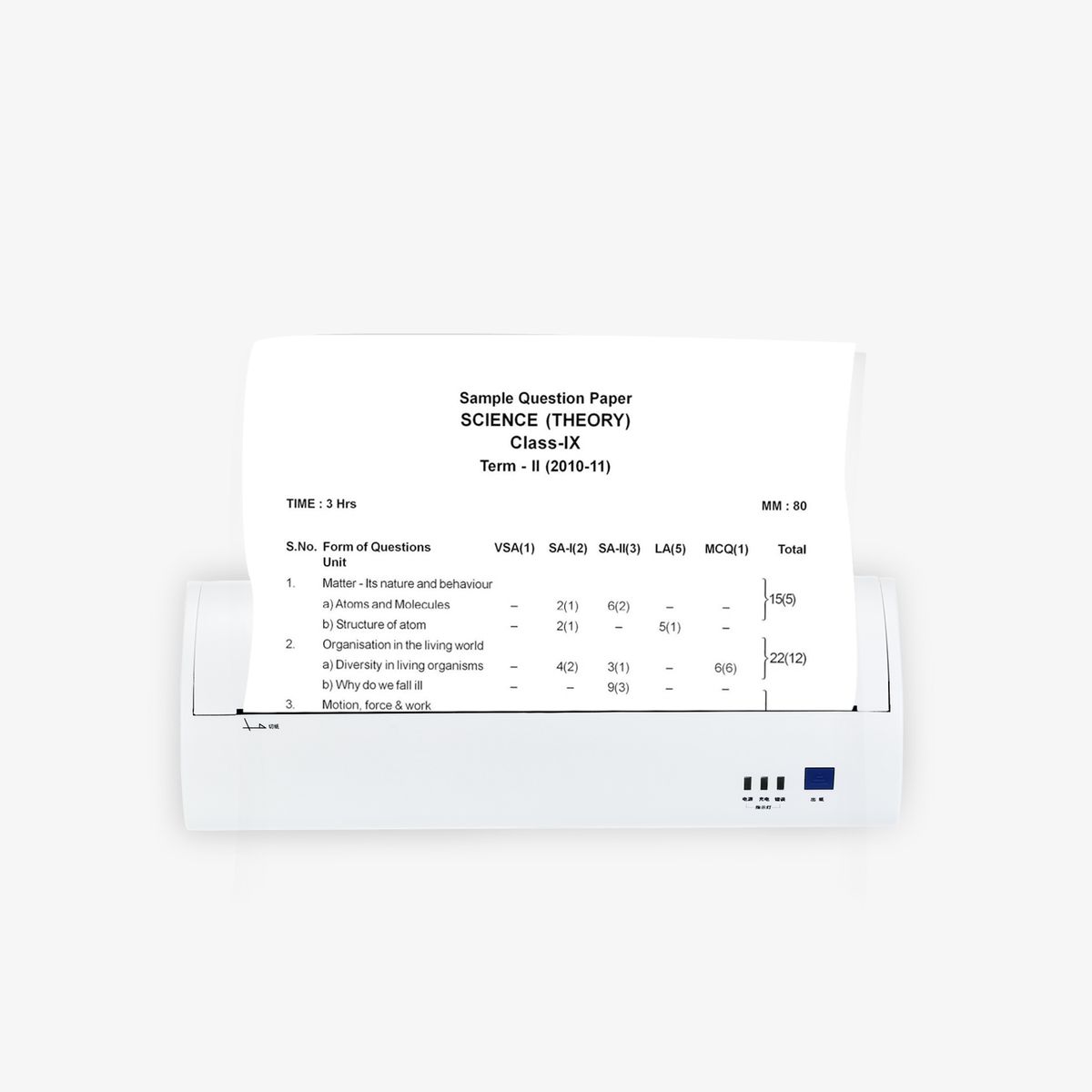 A4 Portable Thermal Printer 210mm Mini Mobile Photo Printer