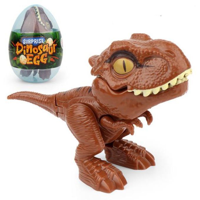Finger Dinosaur Anime A Tion Figures Toys Funny Dino Eggs Tri Ky Model Toy-brown-9*4*6.5cm