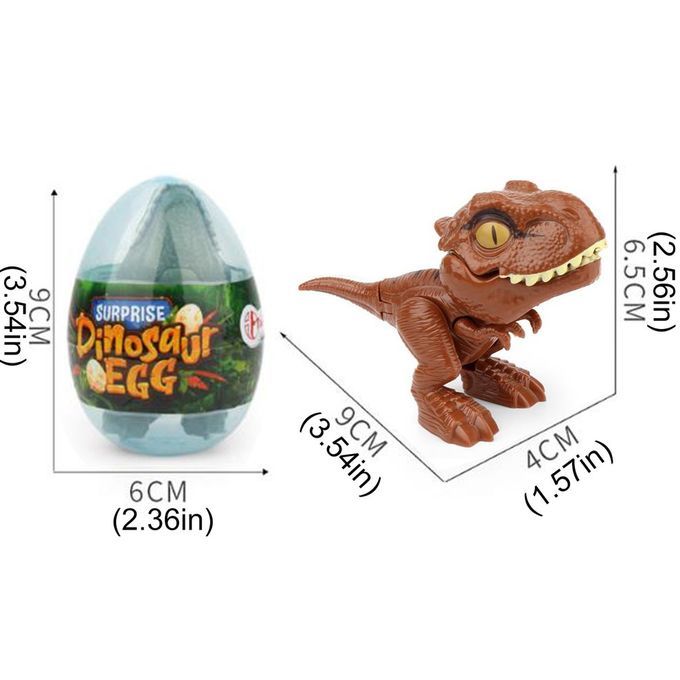 Finger Dinosaur Anime A Tion Figures Toys Funny Dino Eggs Tri Ky Model Toy-brown-9*4*6.5cm