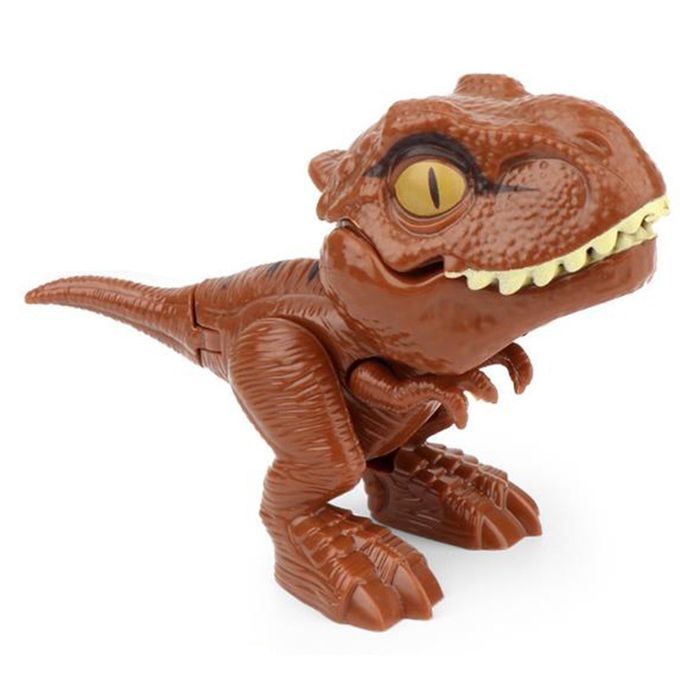 Finger Dinosaur Anime A Tion Figures Toys Funny Dino Eggs Tri Ky Model Toy-brown-9*4*6.5cm