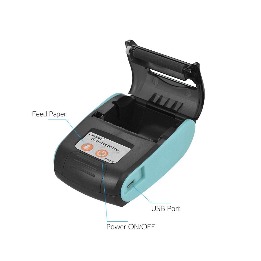 PT-210 Portable Thermal Printer Handheld 58mm