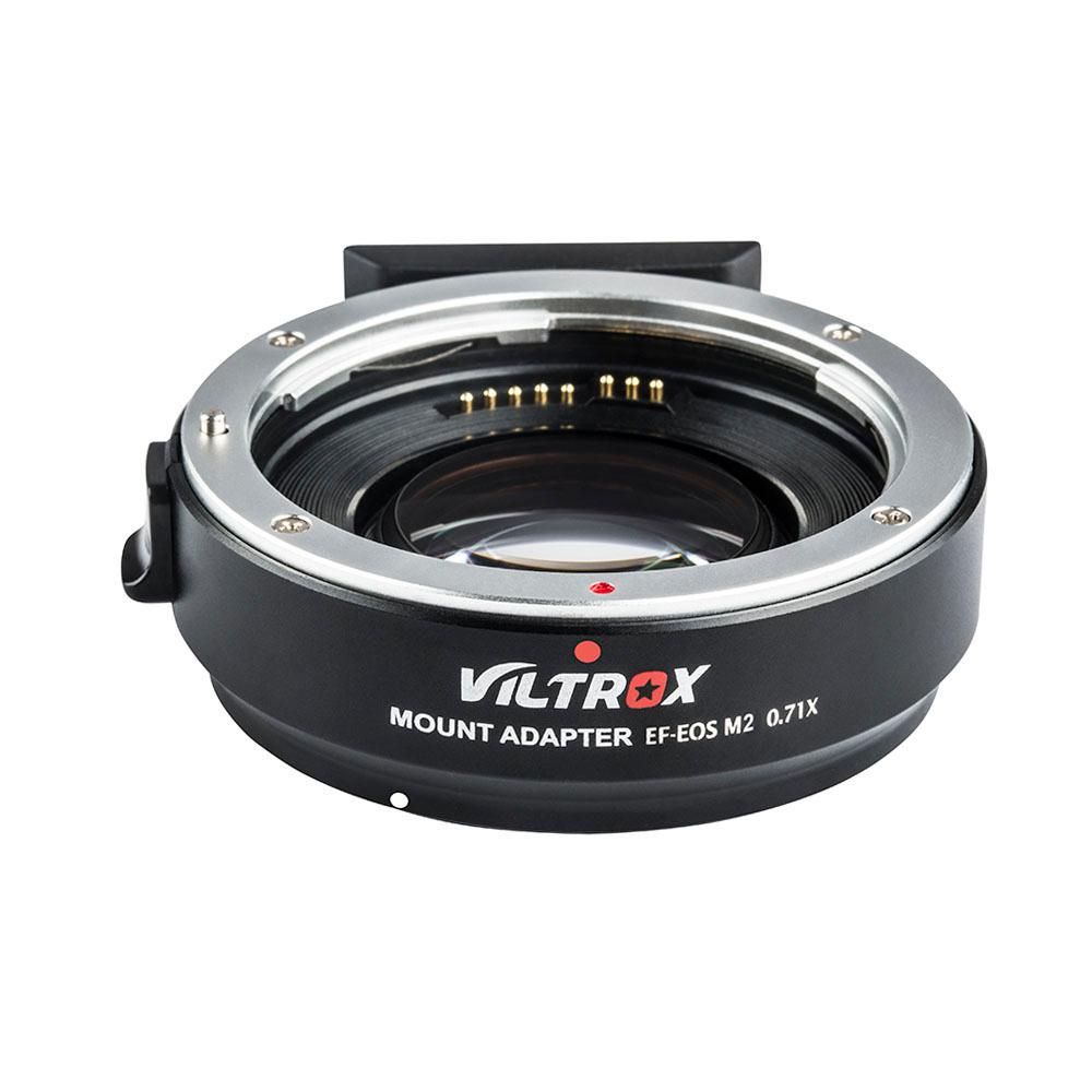 Viltrox EF-EOS M2 Auto Focus Lens Mount Adapter Ring 0.71X Focal Lenth Multiplier USB Upgrade Replacement for Canon EF Series Lens to EOS EF-M Mirrorless Camera for Canon EOS M/ M2/ M3/ M5/ M6/ M10/ M50/ M100