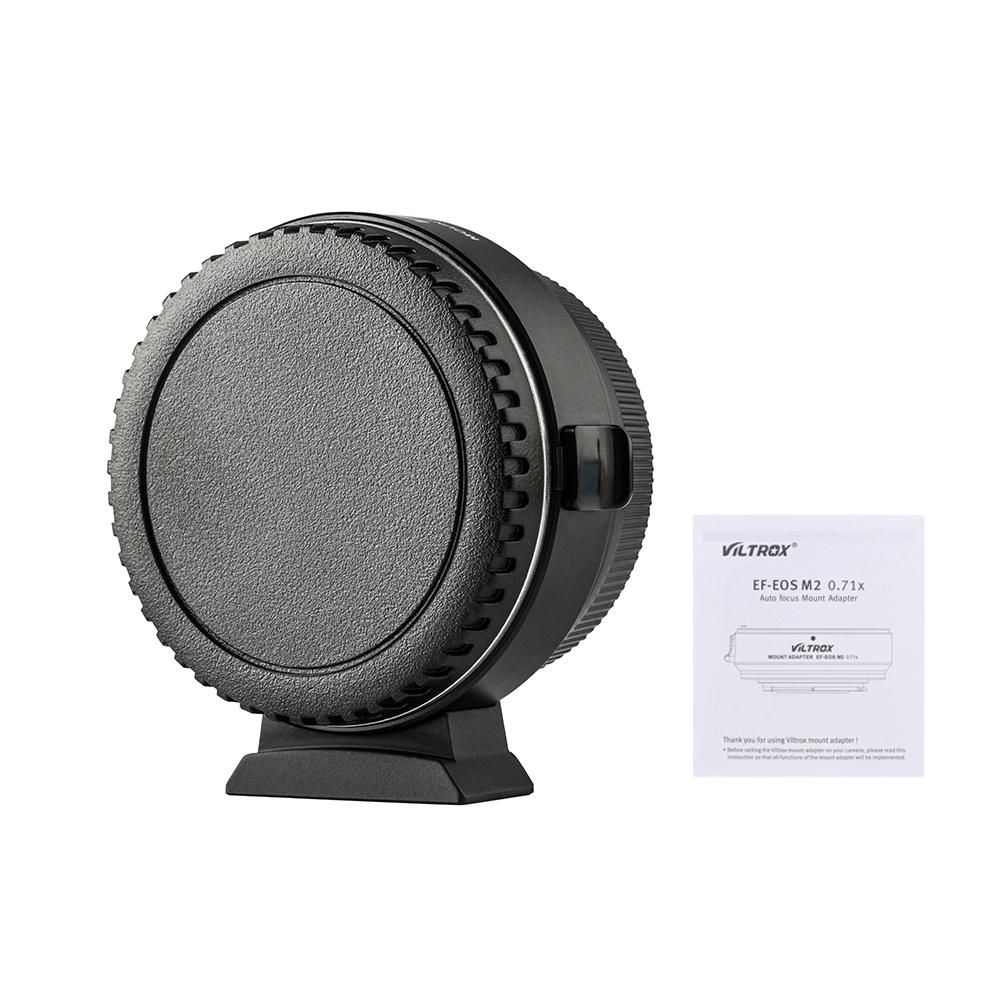 Viltrox EF-EOS M2 Auto Focus Lens Mount Adapter Ring 0.71X Focal Lenth Multiplier USB Upgrade Replacement for Canon EF Series Lens to EOS EF-M Mirrorless Camera for Canon EOS M/ M2/ M3/ M5/ M6/ M10/ M50/ M100