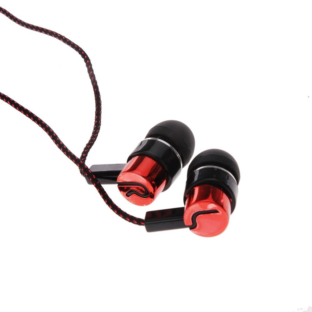 Braided Wiring In-ear Plating Headset Mobile