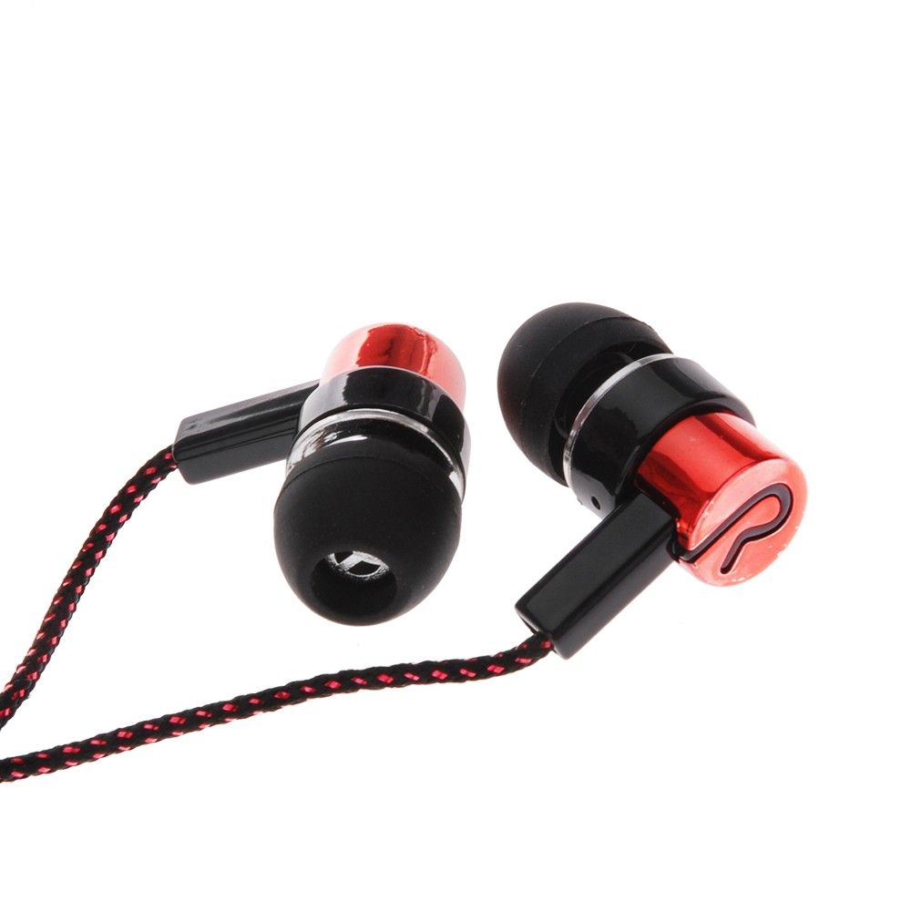 Braided Wiring In-ear Plating Headset Mobile