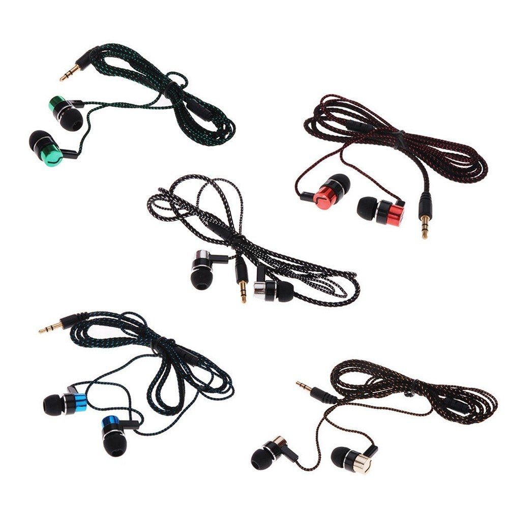 Braided Wiring In-ear Plating Headset Mobile