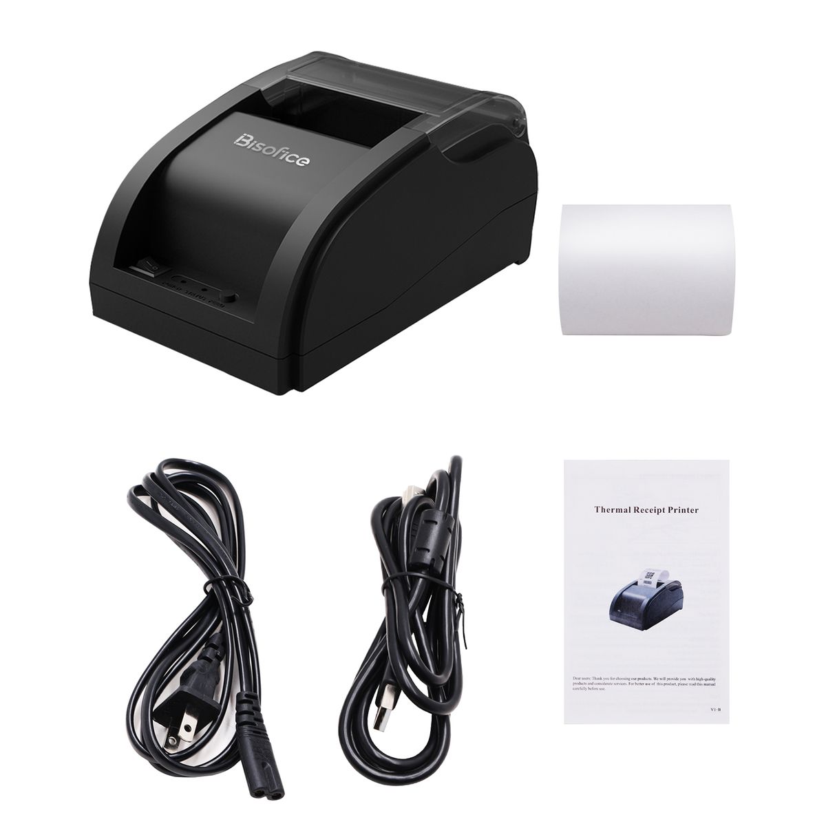 Desktop 58mm Thermal Receipt Printer Wired Barcode