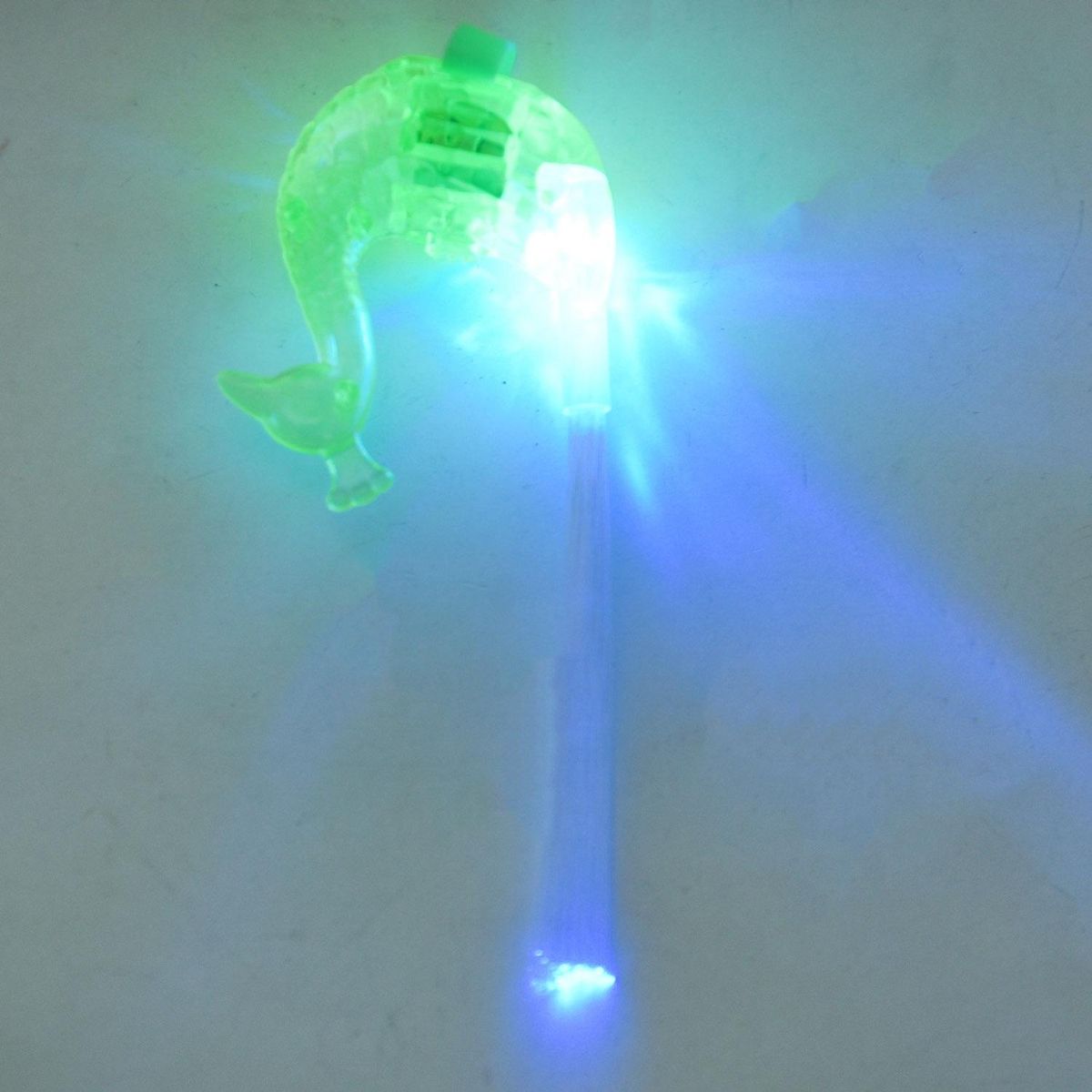 LED Flash peacock finger lights luminous colour rings