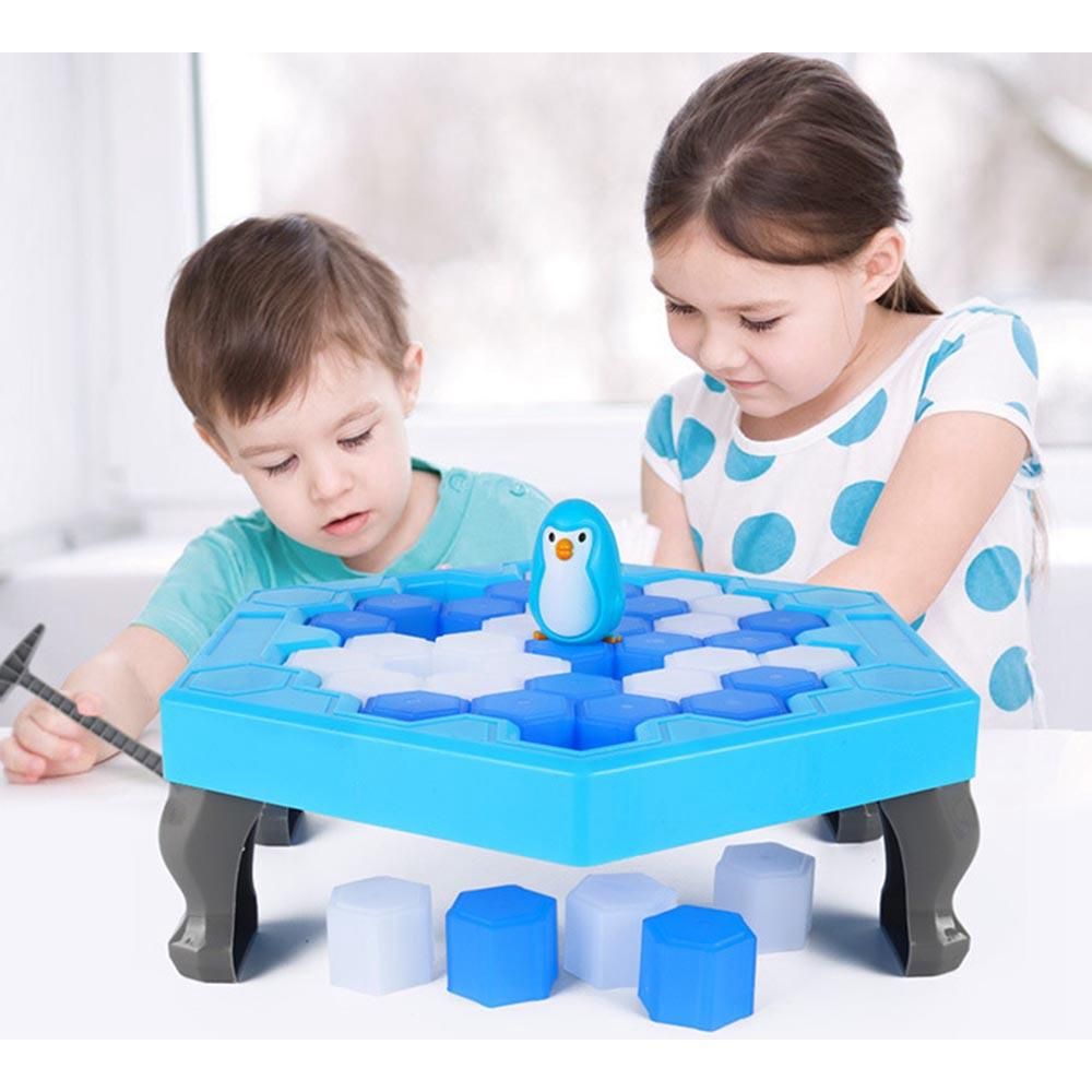 Family Table Games Penguin Trap Ice Breaker Table Toys Saving Penguin Balance B