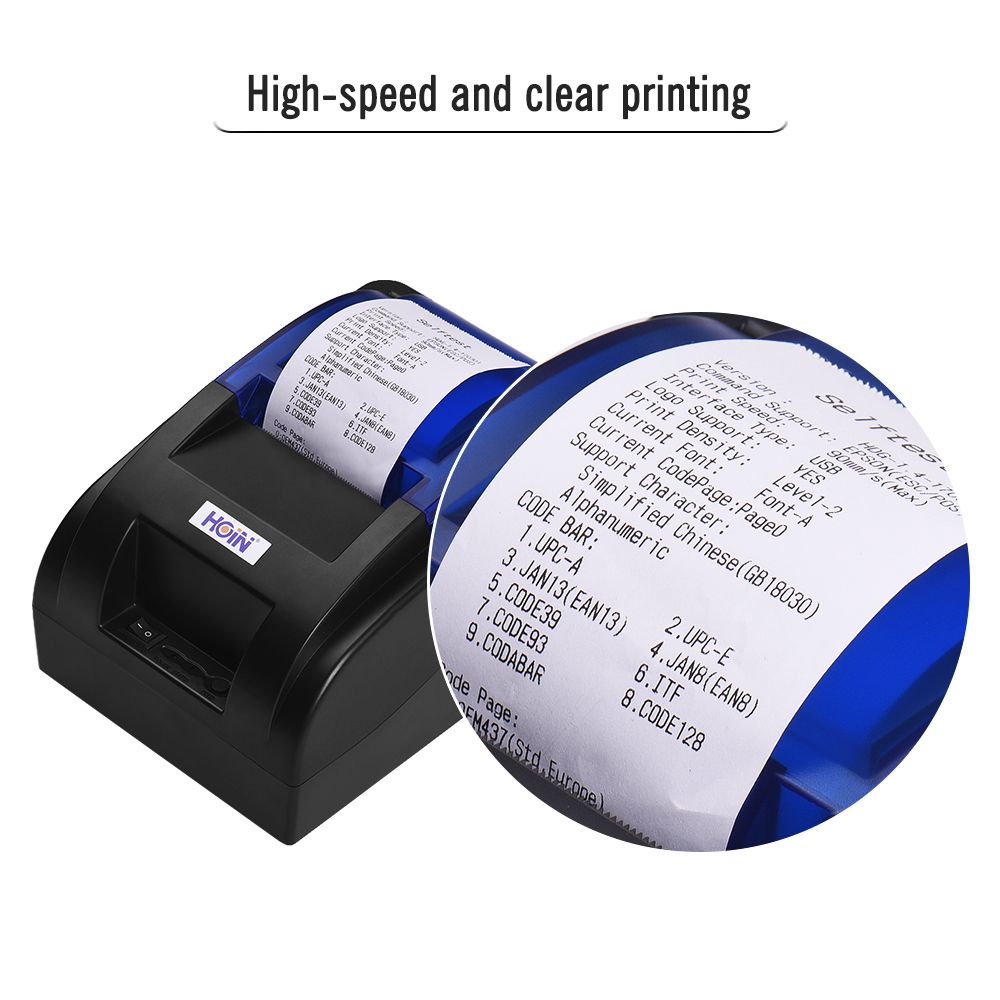 USB Portable 58mm Thermal Receipt Printer Ticket Bill