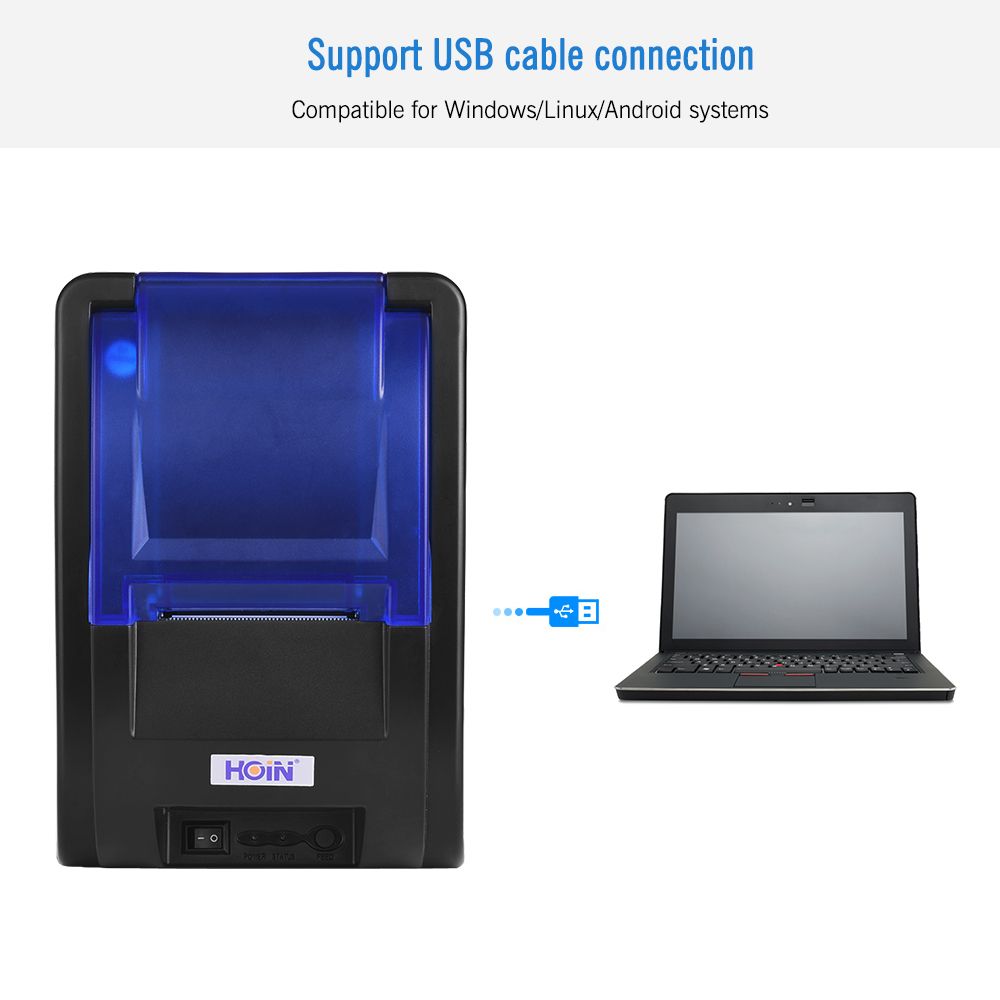 USB Portable 58mm Thermal Receipt Printer Ticket Bill