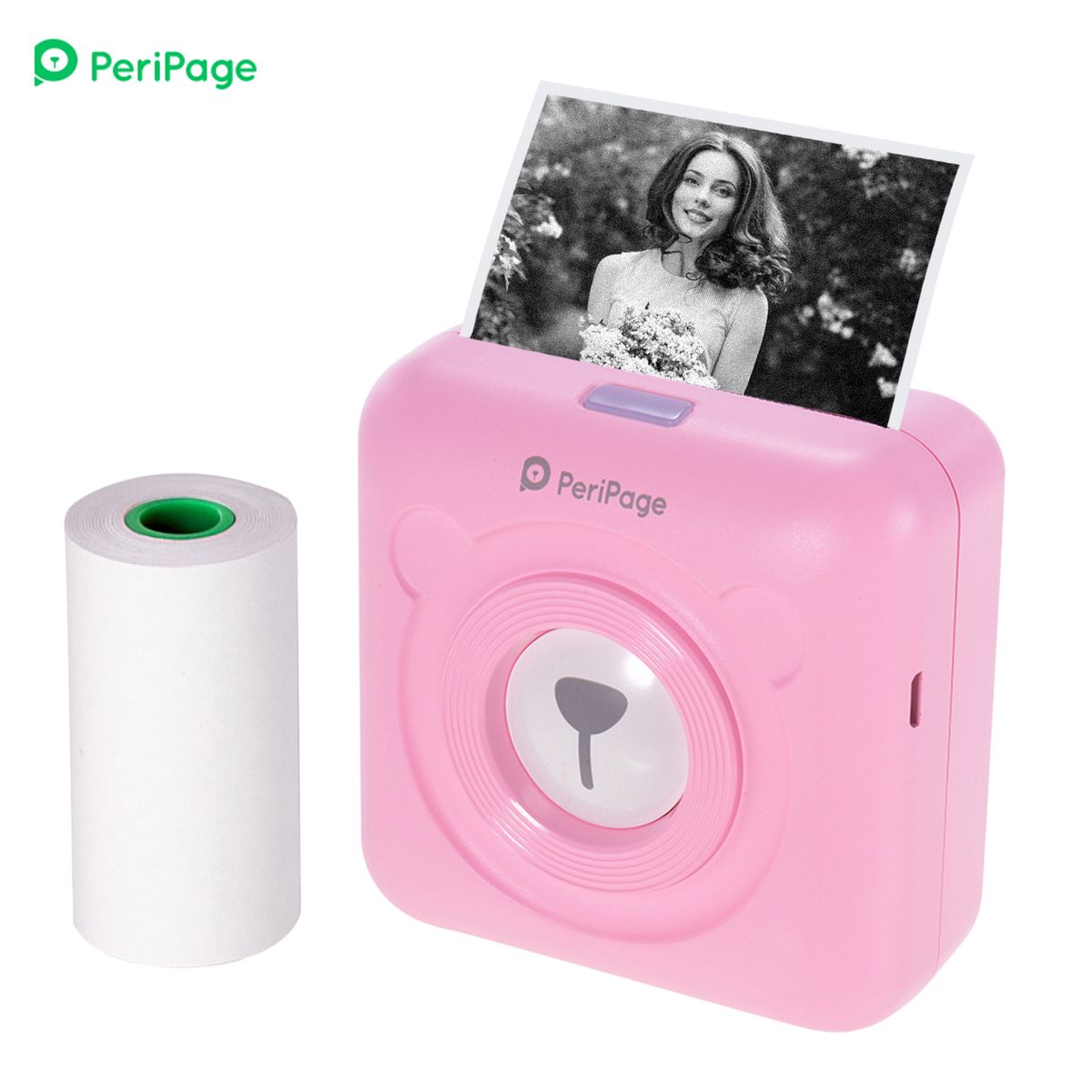 Mini Pocket Wireless BT Thermal Receipt Photo Lable Printer