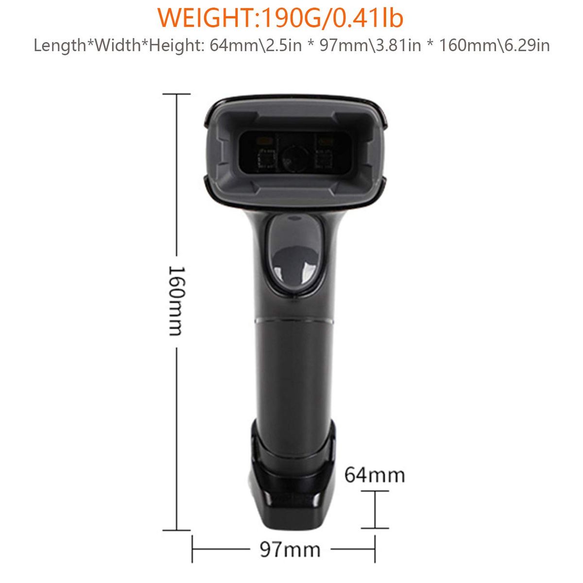 F510 Wired 2D Barcode Scanner Handheld QR Code ScannSupermarketer USB Barcode Reader 1D Barcode Scanner For Shop, Logistics, Library