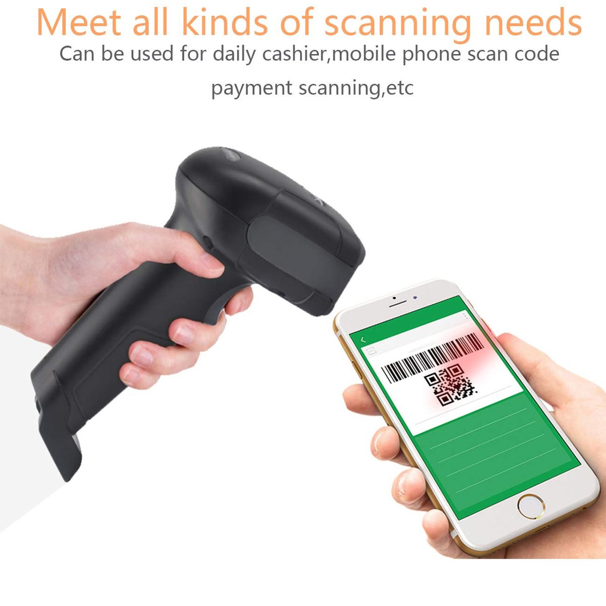 F510 Wired 2D Barcode Scanner Handheld QR Code ScannSupermarketer USB Barcode Reader 1D Barcode Scanner For Shop, Logistics, Library