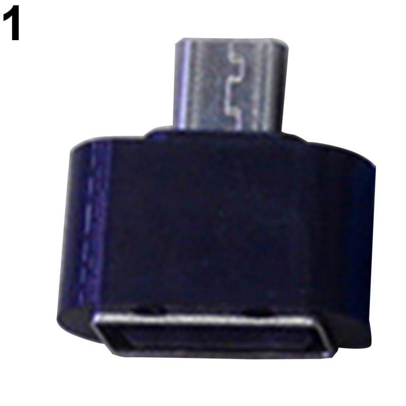 2Pcs Micro USB Male to USB 2.0 Adapter OTG Converter-White