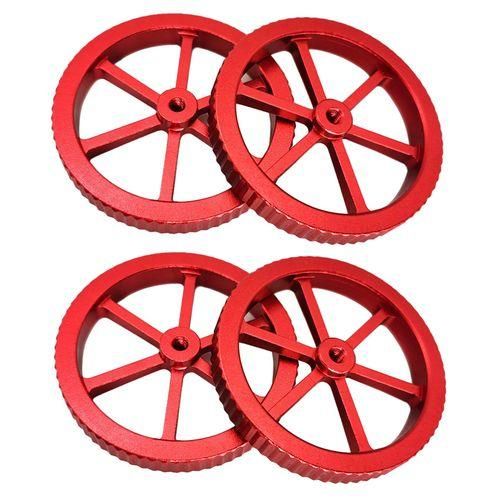 4PCS Red Metal Leveling Large Nut M4 Is Suitable