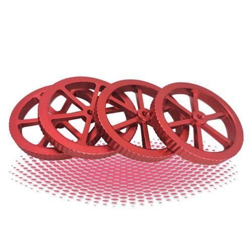 4PCS Red Metal Leveling Large Nut M4 Is Suitable