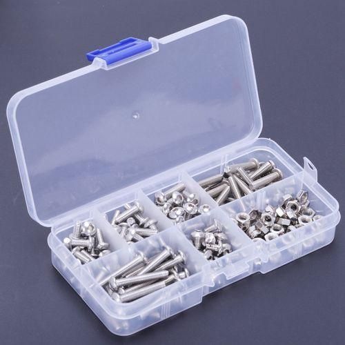 170Pcs M4 Stainless Steel Hex Drive Button Head