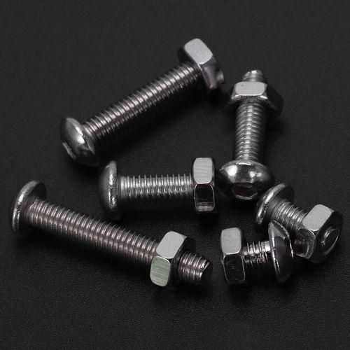 170Pcs M4 Stainless Steel Hex Drive Button Head