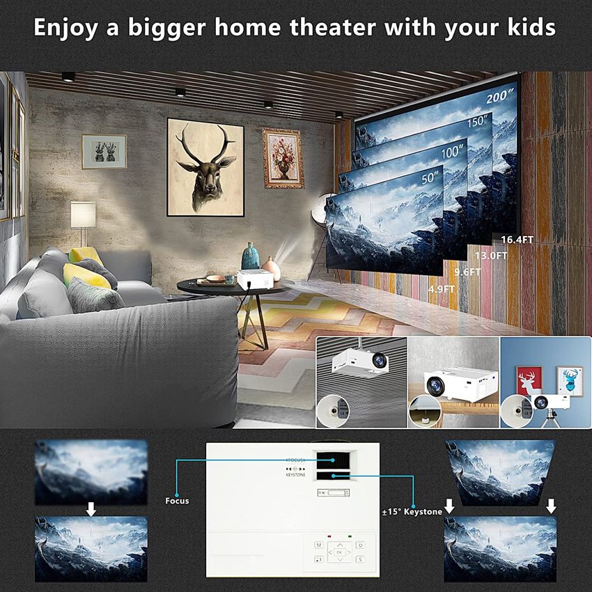 Video Projector Portable Multimedia Projector(Basic Version)