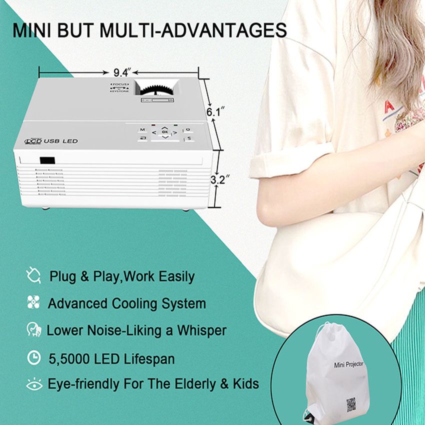 Video Projector Portable Multimedia Projector(Basic Version)