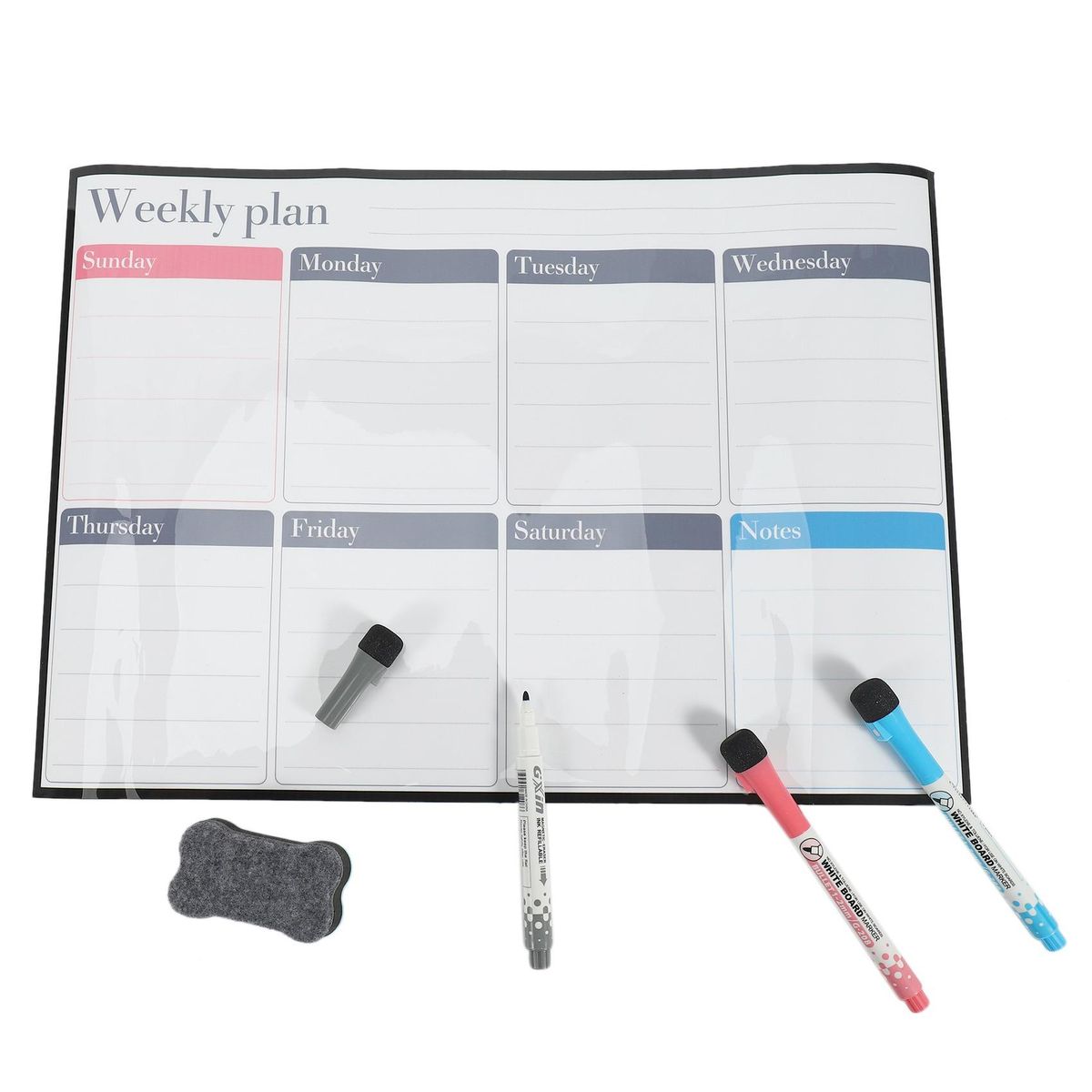 Rewritable Monthly Week Schedule Refrigerator