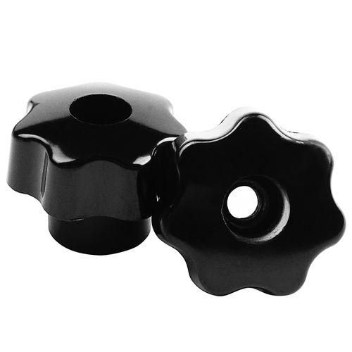 5 Pieces Black Star Grip Knobs, Female Thread