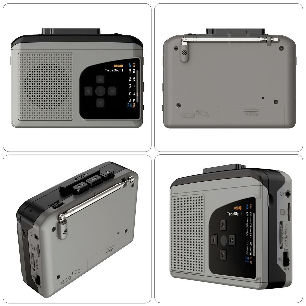 234 Cassette Tape Player Portable AM FM Radio Cassette