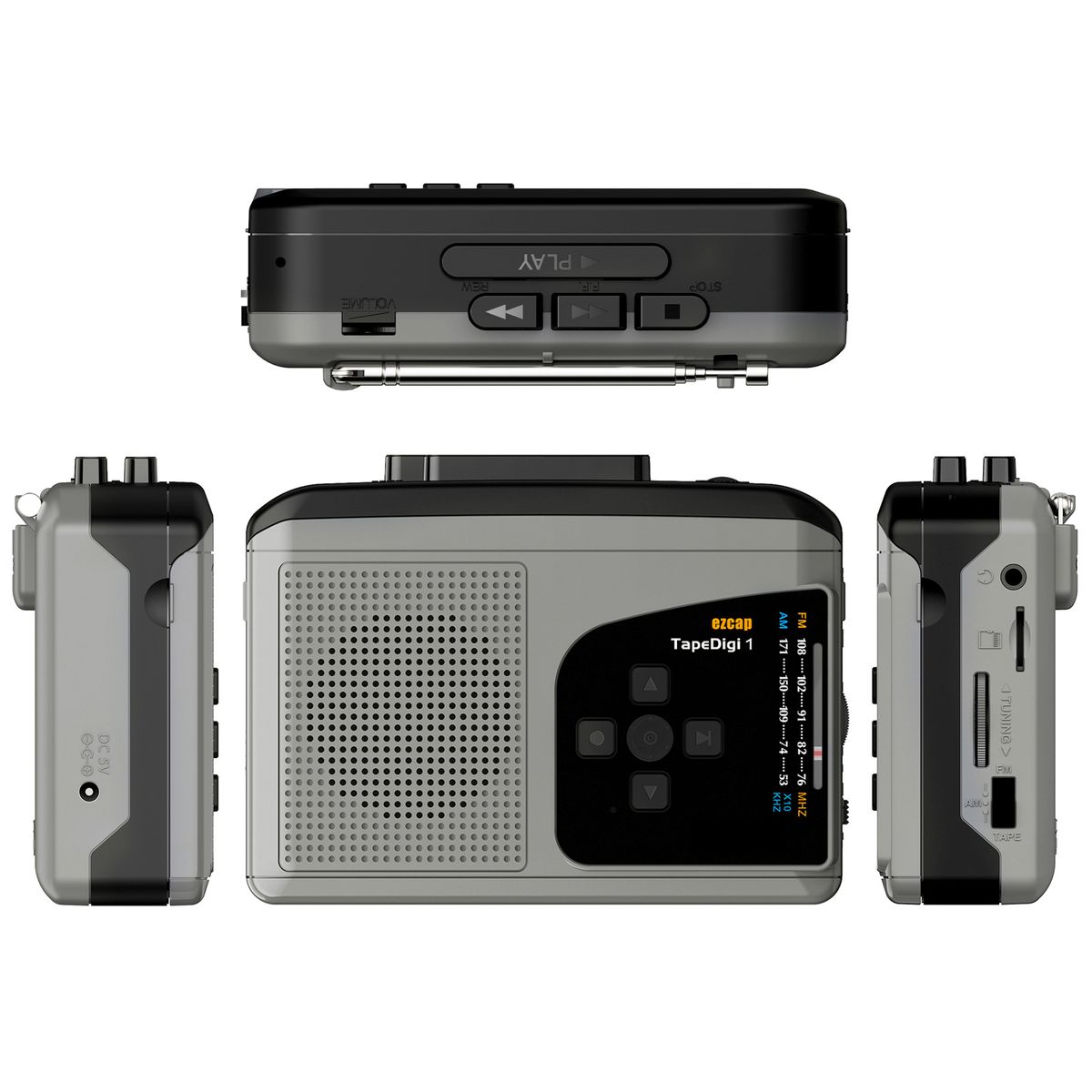 234 Cassette Tape Player Portable AM FM Radio Cassette