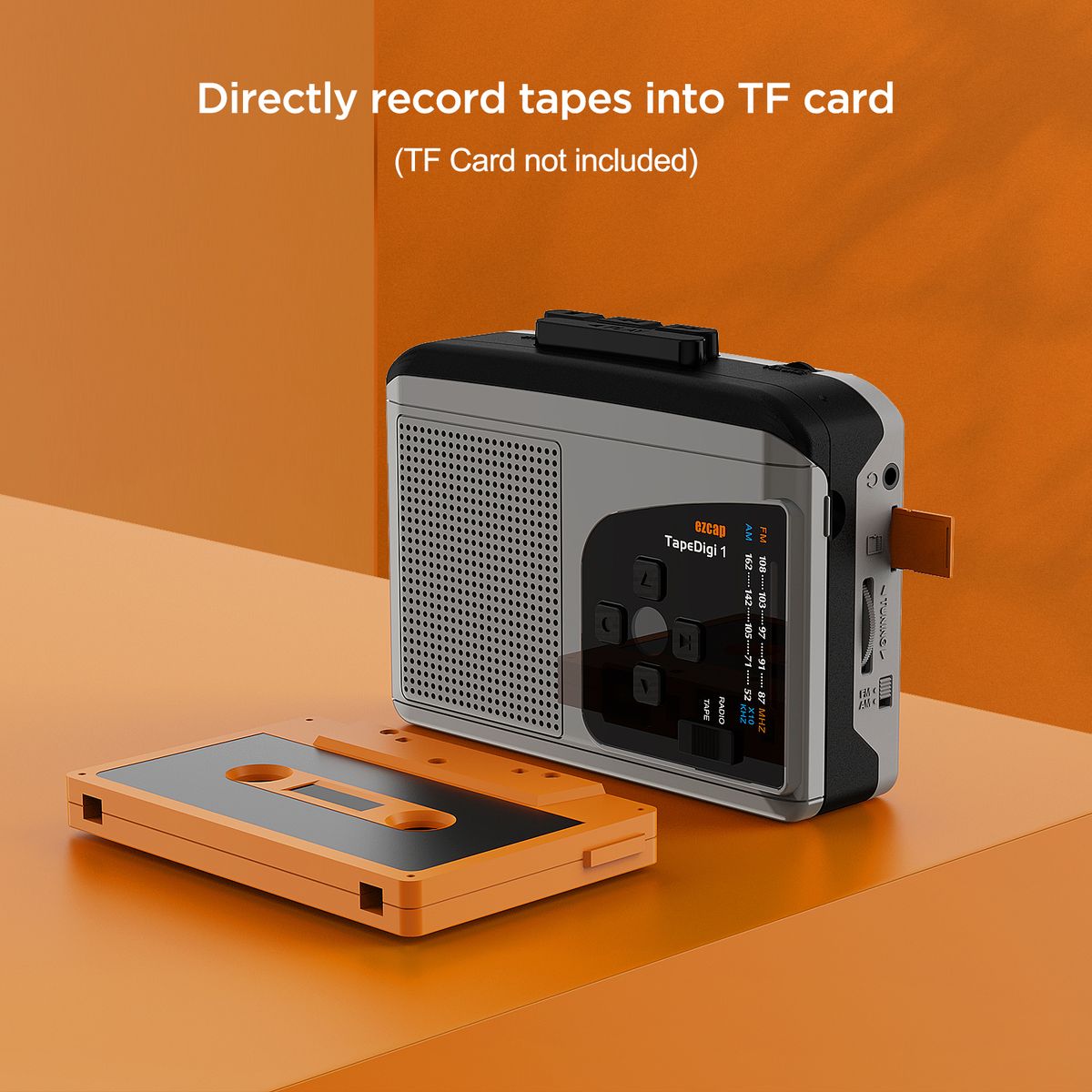 234 Cassette Tape Player Portable AM FM Radio Cassette