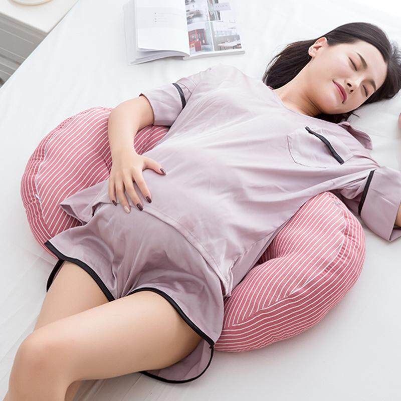 Multi-function U Shape Pregnant Women Belly Pillow Pregnancy Maternity Pink