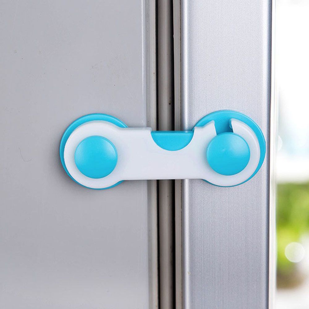 1 OF 5 OF 10pcs Multi-function Baby Drawer Lock Plastic Child Safety Lock Cabinet Refrigerator