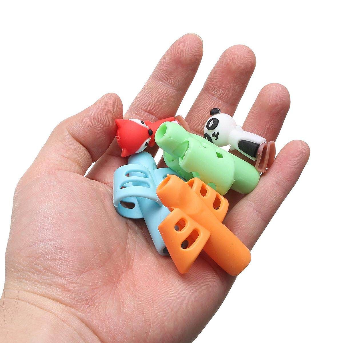 3PCS Children Kid Learning Writing Tool Hold Pencil Pen Aid Grip (Blue, Green, Yellow)