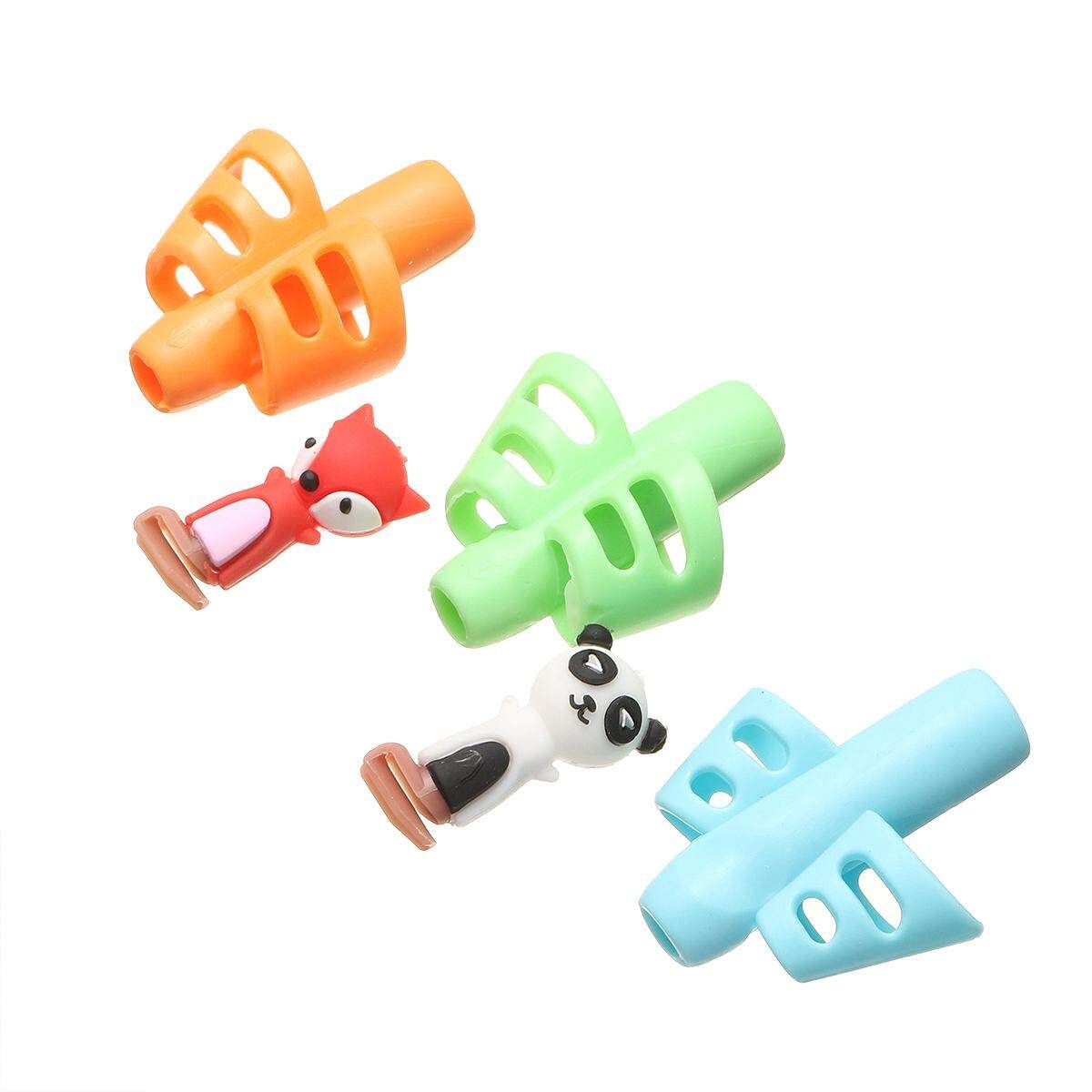 3PCS Children Kid Learning Writing Tool Hold Pencil Pen Aid Grip (Blue, Green, Yellow)