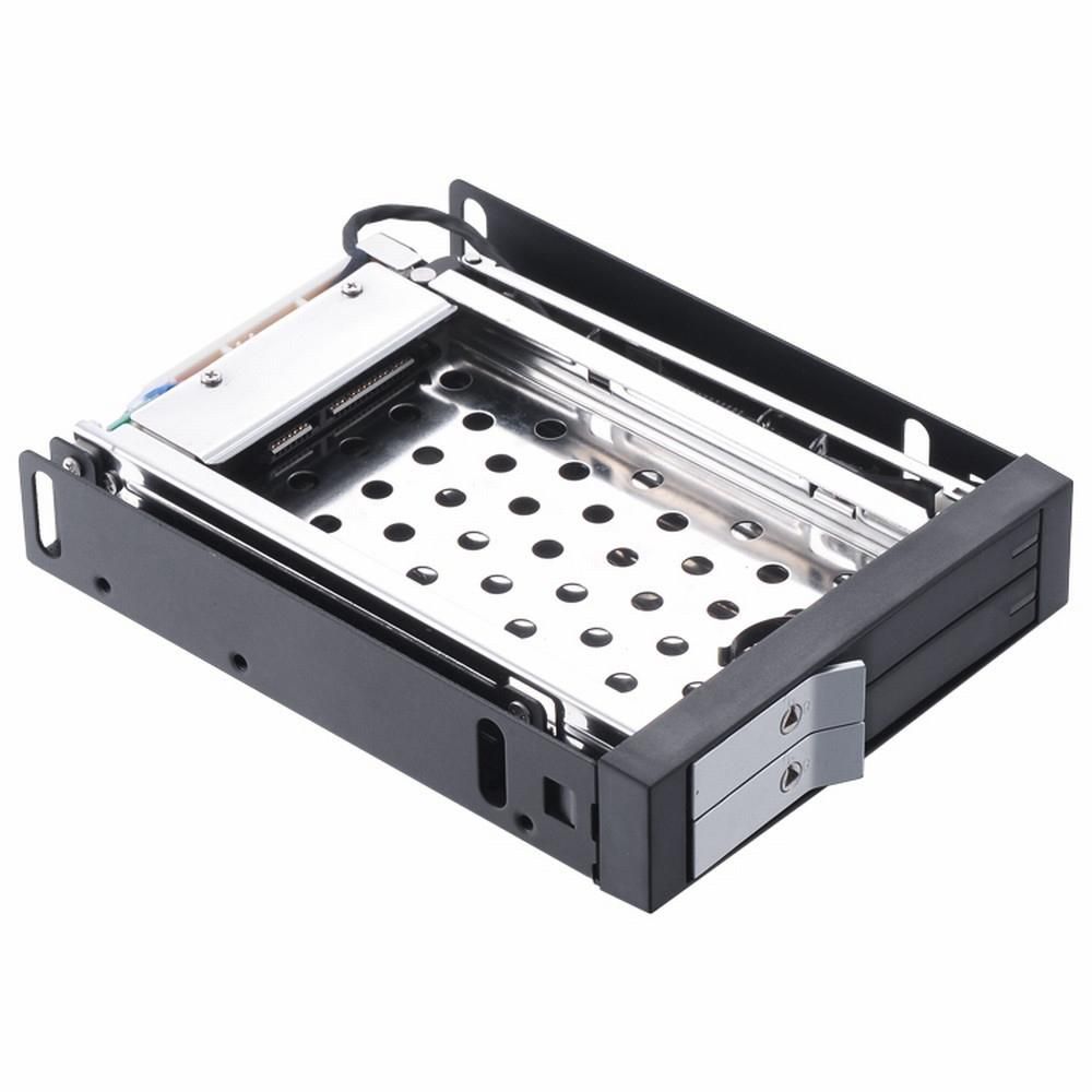 2.5 inch Internal Dual Slot Tool-free Hard Disk Rack Support Two 2.5 inch SATA HDD/SSD Safety Lock Design Support Hot Plug
