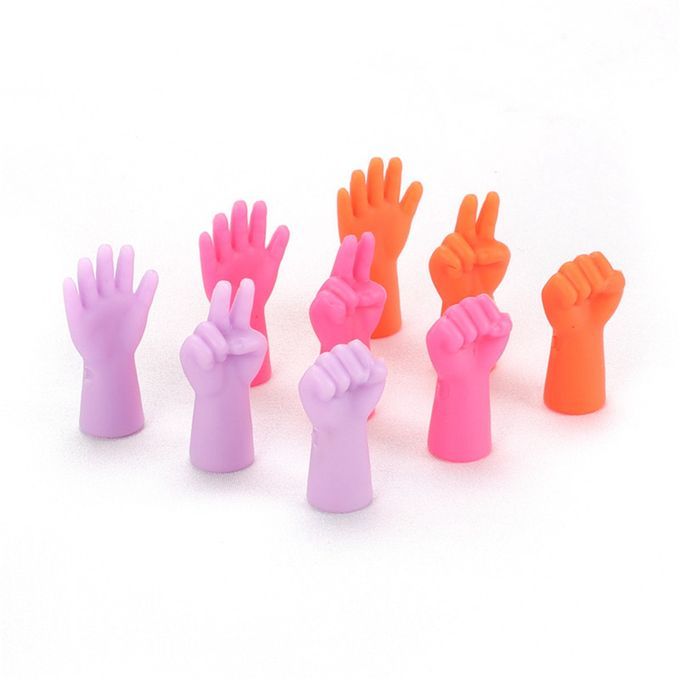 18pcs Creative Knitting Needles Point Stoppers Tip Cover Rock