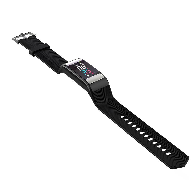 T9 0.96 Inch Color Screen IP67 Waterproof Smart Bracelet, Support ECG + PPG Monitor / Heart Rate Monitor / Blood Pressure Monitor(Black)