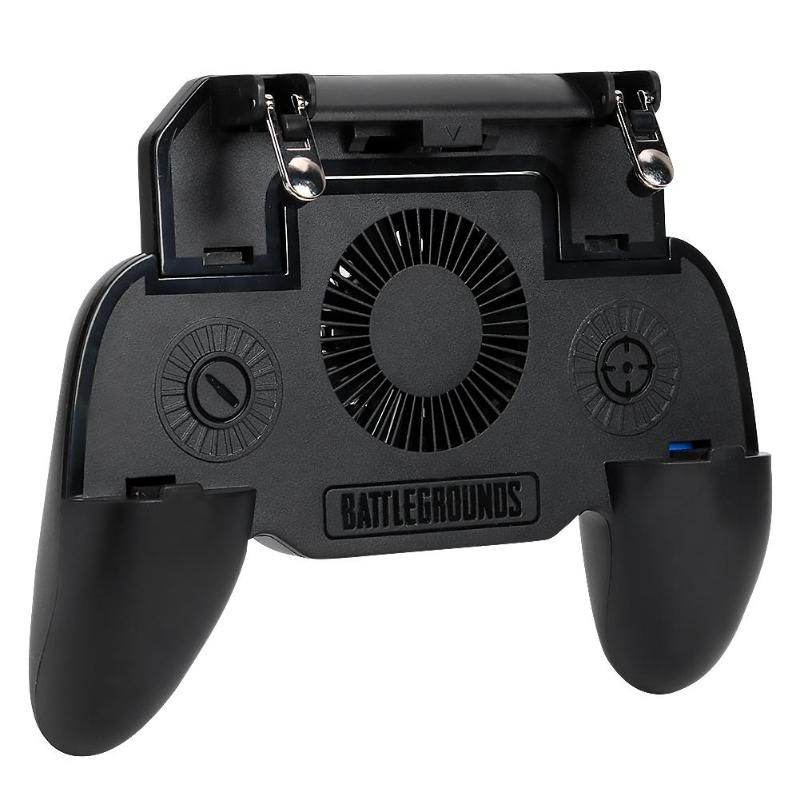 VODOOL SR Cooling Fan Mobile Phone Gaming Gamepad For PUBG Mobile Game Trigger Fire Button Shooter Controller For IPhone Android