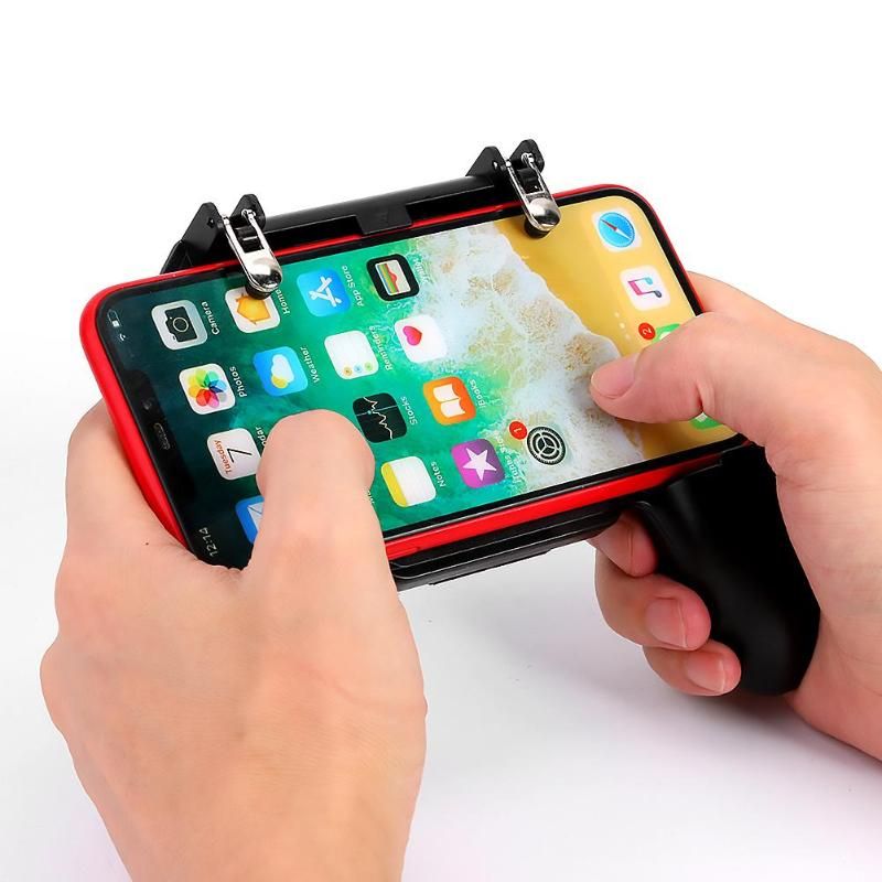 VODOOL SR Cooling Fan Mobile Phone Gaming Gamepad For PUBG Mobile Game Trigger Fire Button Shooter Controller For IPhone Android