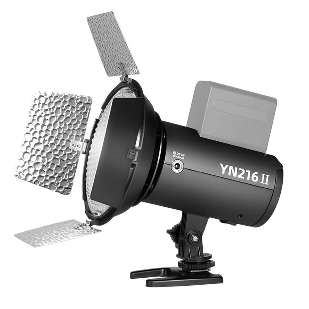 YONGNUO YN216II Bi-Color LED Video Light 24W High Power Photography Light 2700K-9900K Dimmable 332pcs Beads Support Remote Control for Live Streaming Home Studio Comercial Photography