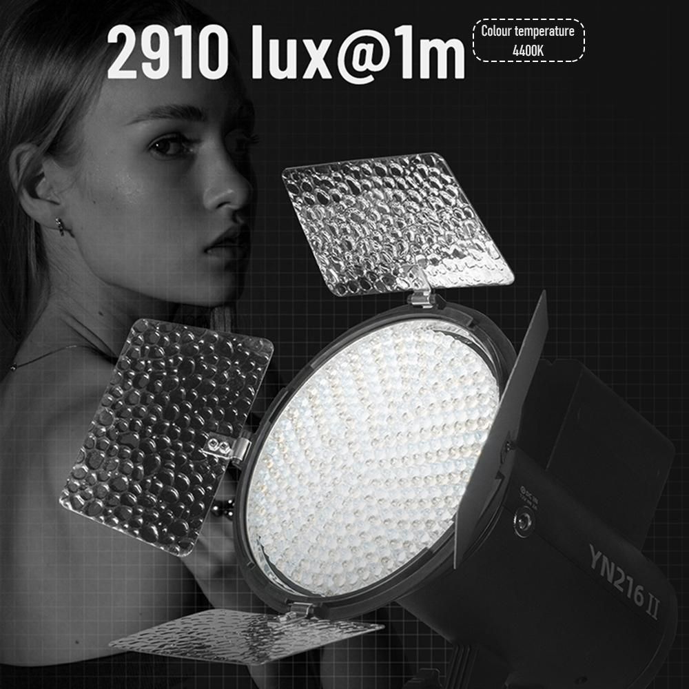 YONGNUO YN216II Bi-Color LED Video Light 24W High Power Photography Light 2700K-9900K Dimmable 332pcs Beads Support Remote Control for Live Streaming Home Studio Comercial Photography