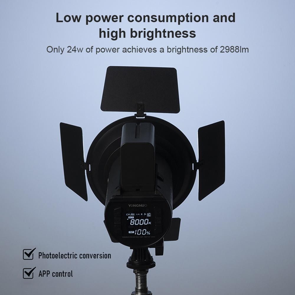 YONGNUO YN216II Bi-Color LED Video Light 24W High Power Photography Light 2700K-9900K Dimmable 332pcs Beads Support Remote Control for Live Streaming Home Studio Comercial Photography