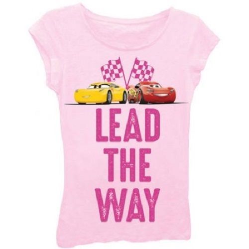 Girls 'Plays With Cars' Graphic Top With Magenta Foil- Pink