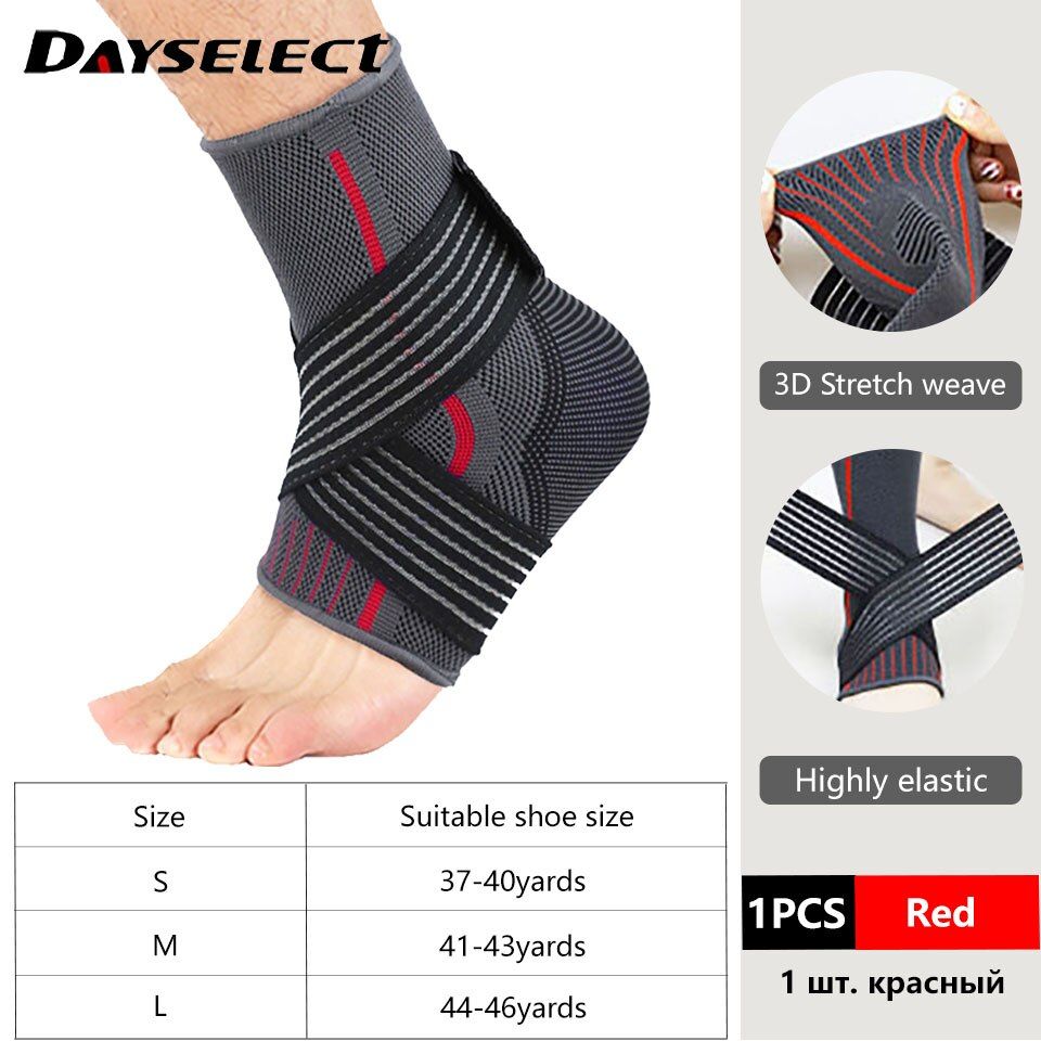 1Pcs 3D Compression Nylon Ankle Support Protector Football Basketball Ankle  Protective Uni Foot Protective Gear-G-01
