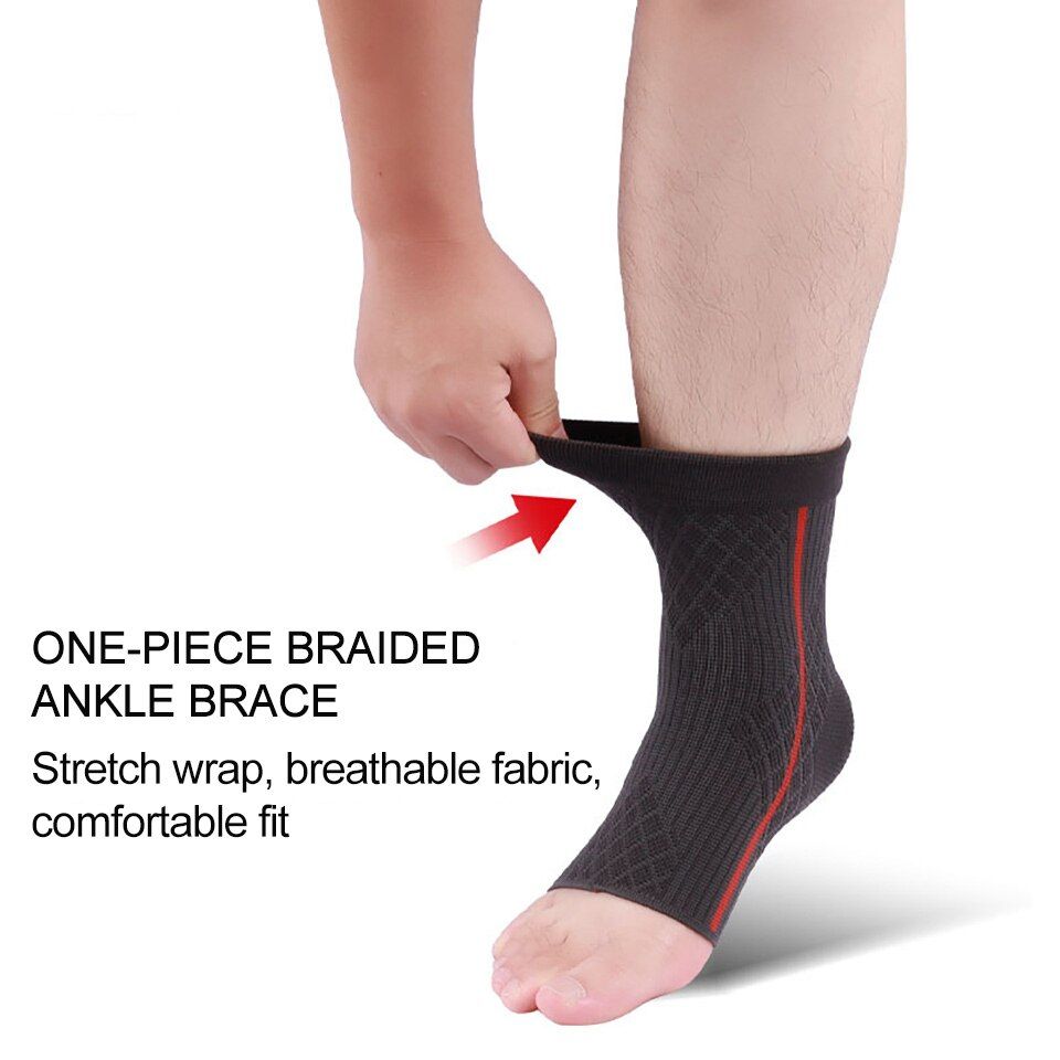 1Pcs 3D Compression Nylon Ankle Support Protector Football Basketball Ankle  Protective Uni Foot Protective Gear-G-01